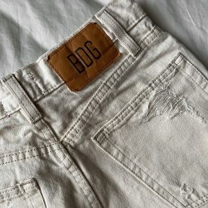 BDG high rise baggy ripped jeans - cream